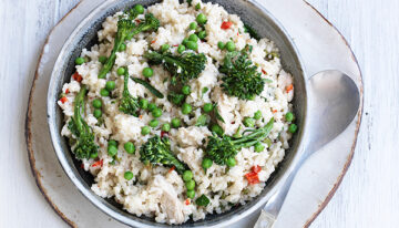 Spring Chicken and Vegetable Risotto Recipe