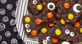 Leftover Halloween Goodies with Melted Chocolate