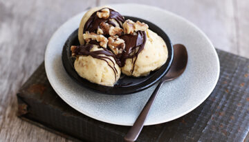 Frozen Banana with Chocolate and Nuts Recipe