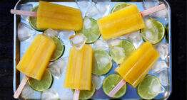 Mango and Lime Ice Blocks