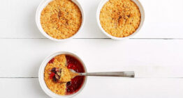 Junior Pear, Apple and Raspberry Crumbles