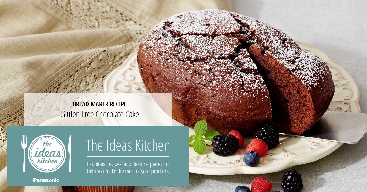 Bread Maker Chocolate Cake with Raspberries | The Ideas Kitchen