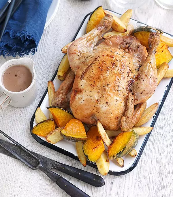 Easy Whole Roast Chicken Recipe | The Ideas Kitchen