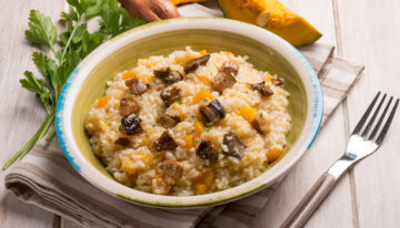 Pumpkin and Mushroom Risotto Recipe