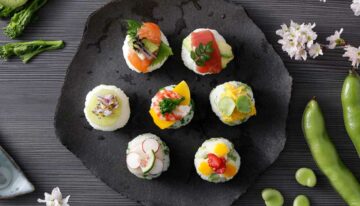 Sushi Balls with Fruits and Vegetables