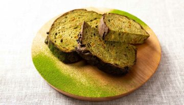 Matcha Bread with Orange