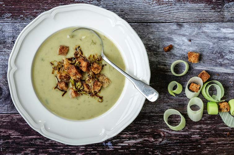 Potato and Leek Soup - Microwave Recipe