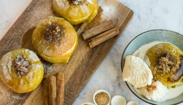 Baked Apples Fig Cinnamon and Ginger