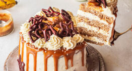 Banana Caramel Layer Cake