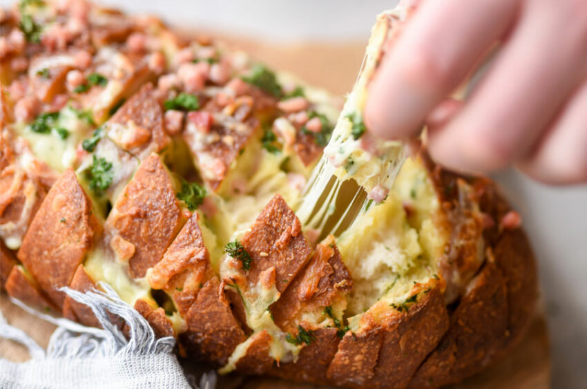 Garlic, Cheese and Bacon Sourdough The Ideas Kitchen