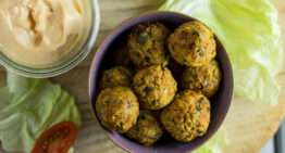 Oven Baked Falafel with Oats and Pumpkin Seeds