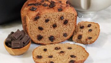 Vegan Choc Chip Hazelnut Bread