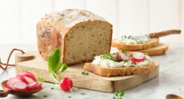 Ricotta Spelt Bread with Roasted Hazelnut