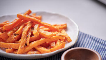 Air Fry Style Salt & Pepper Sweet Potato Fries