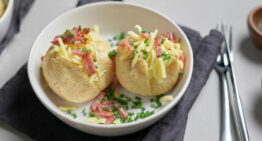 Air Fry Style Cheese & Bacon Jacket Potatoes