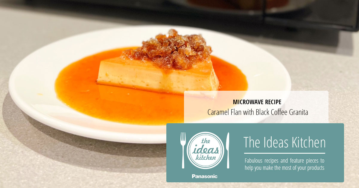 Caramel Flan with Black Coffee Granita The Ideas Kitchen