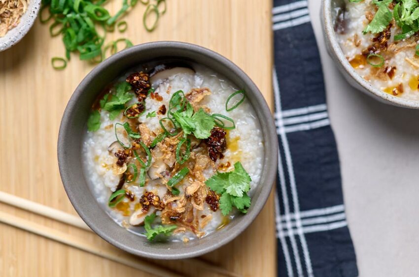 Vegan Mushroom Congee The Ideas Kitchen