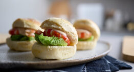 Prawn Sliders with Rose Sauce