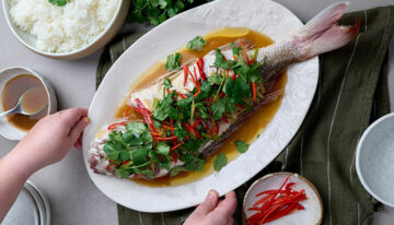 Cantonese Style Steamed Snapper