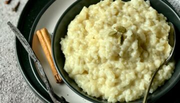 Vanilla Chai Spiced Rice Pudding