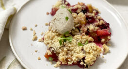 Peach & Plum Crumble