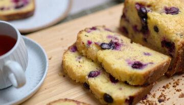 Gluten Free Lemon & Blueberry Bread