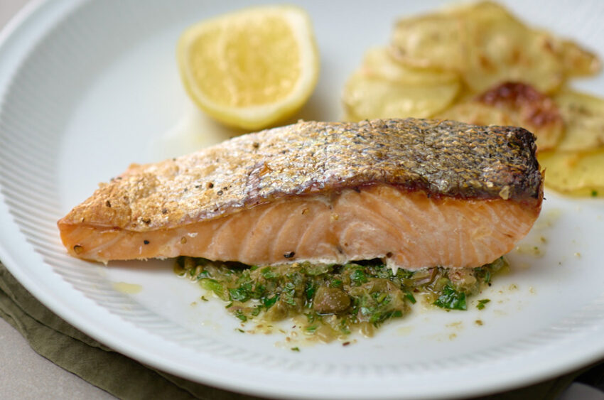 Crispy Skin Salmon The Ideas Kitchen