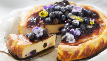 Microwave Blueberry Cheesecake
