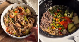 One Pot Tomato Beef Rice