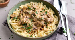Slow Cooked Beef Stroganoff