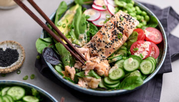Japanese Inspired Salmon Salad